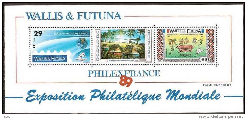 WALLIS Et FUTUNA 1987  -- BLOC FEUILLET Poste Yvert  N° BF 4 --  Neuf  Sans  Charnière -- Cote 30,00  €uros --- - Blocs-feuillets