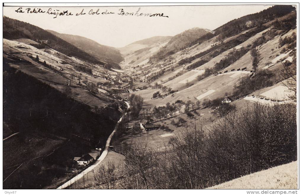 Carte Postale Photo Militaire Allemand - STE-MARIE-AUX-MINES (Haut-Rhin) Village-Col Du Bonhomme-Feldpost VOIR 2 SCANS - Lièpvre