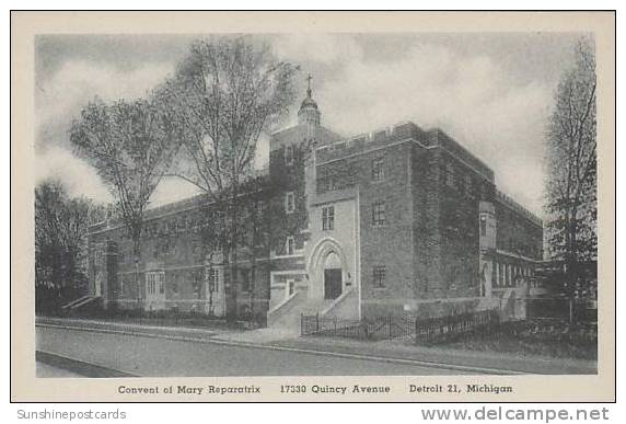 Michigan Detroit Convent Of Mary Reparatrix Albertype - Detroit