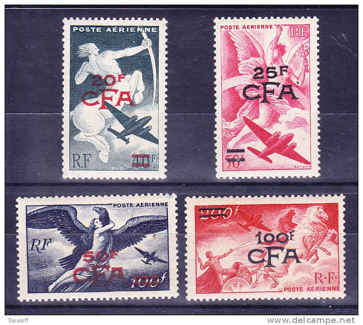 Reunion CFA PA N°45 à 48 Neuf Charniere - Airmail