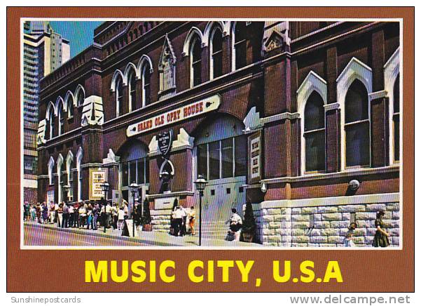 Tennessee Nashville Music City U S A Grand Ole Opry House - Nashville