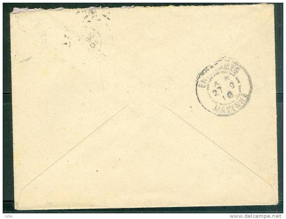 Lettre Affranchie Par Yvert N°138 Oblitéré Beaugency En 1910  - Ax5410 - 1877-1920: Période Semi Moderne