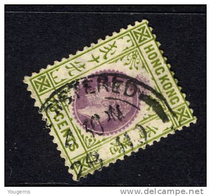 Hong Kong 1912-21 20c Wmk Mult Crown CA With "REGISTERED" Cds VFU - Usati