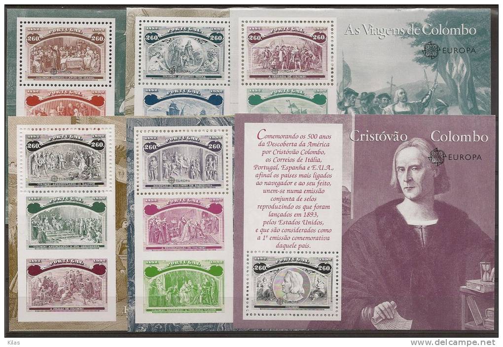 PORTUGAL 1992 EUROPA CEPT DISCOVERY OF AMERICA CHRISTOPHER COLUMBUS,  MNH - 1992