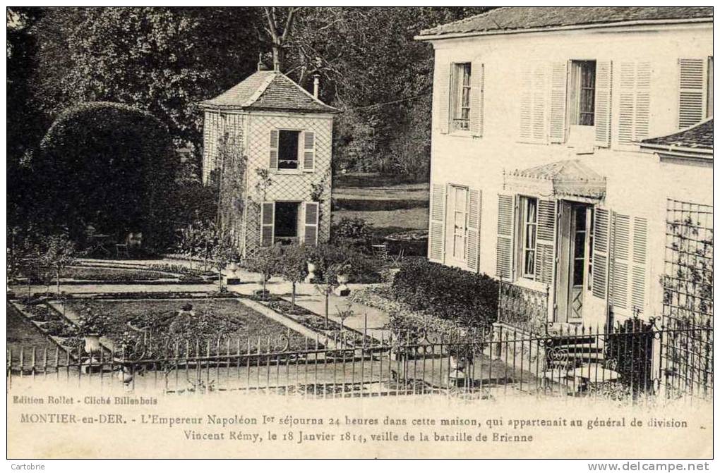 52 -MONTIER-en DER- L´Empereur NAPOLEON 1er,,,,,,,,,maison Du Général Vincent Rémy,,,,, - Montier-en-Der