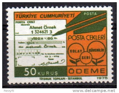 TURCHIA - 1975 YT 2118 ** - Nuevos