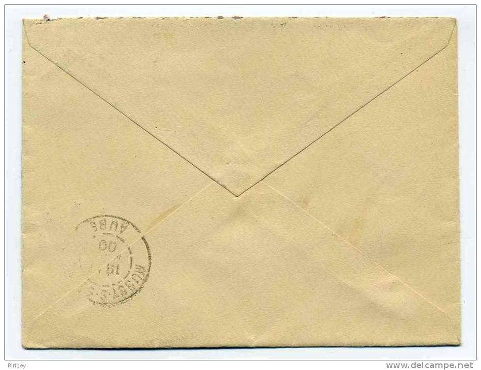 Lettre Avec Cad Type A AUBERIVE + Boite Rurale I / Dept HAUTE MARNE / 16 Mars 1900 / TP SAGE - 1877-1920: Période Semi Moderne