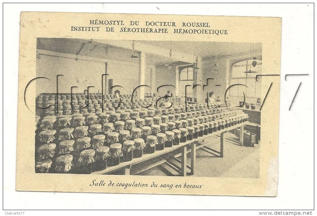 Romainville (93) : Salle De Coagulation Du Sang En Bocaux De L'Institut De Sérothérapie Siège: 10 Route De Meau RARE - Romainville