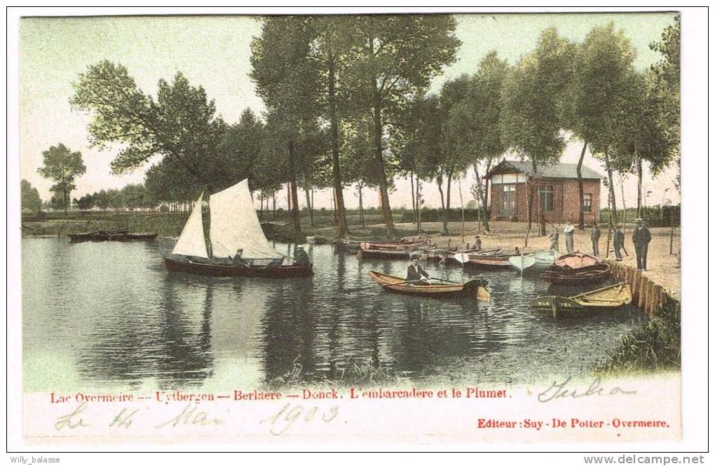 Postkaart / Carte Postale "Donkmeer / Lac De Donk / Lac Overmeire - L'embarcadère Et Le Plumet" - Berlare