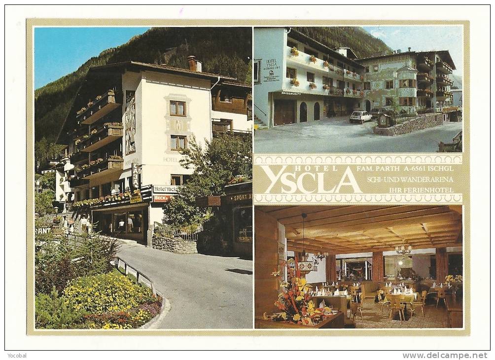 Cp, Commerce, Hotel Yscla - Dusche, Bad, Restaurant..., Multi-Vues, Autriche - Ristoranti