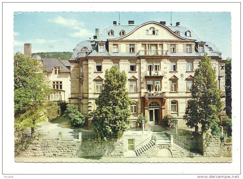 Cp, Allemagne, Bad Kissingen, Rudolf-Wissen Sanatorium, Voyagée - Bad Kissingen