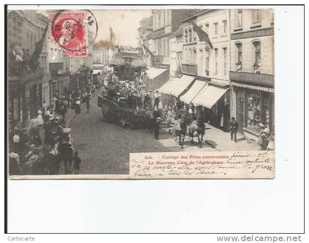 ATH CORTEGE DES FETES COMMUNALES CHAR AGRICULTURE - Ath