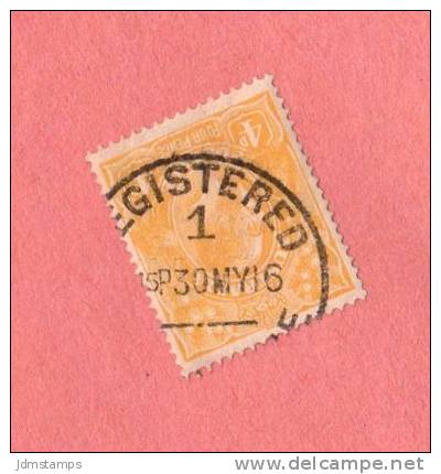 AUS SC #31a  1915 KING GEORGE V  "_EGISTERED / 30MY16" - Used Stamps