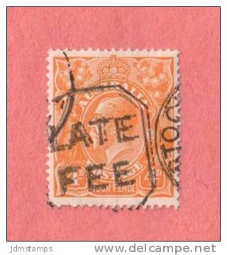 AUS SC #31  1915 KING GEORGE V, W/SON "LATE FEE" CV $4.00 - Used Stamps