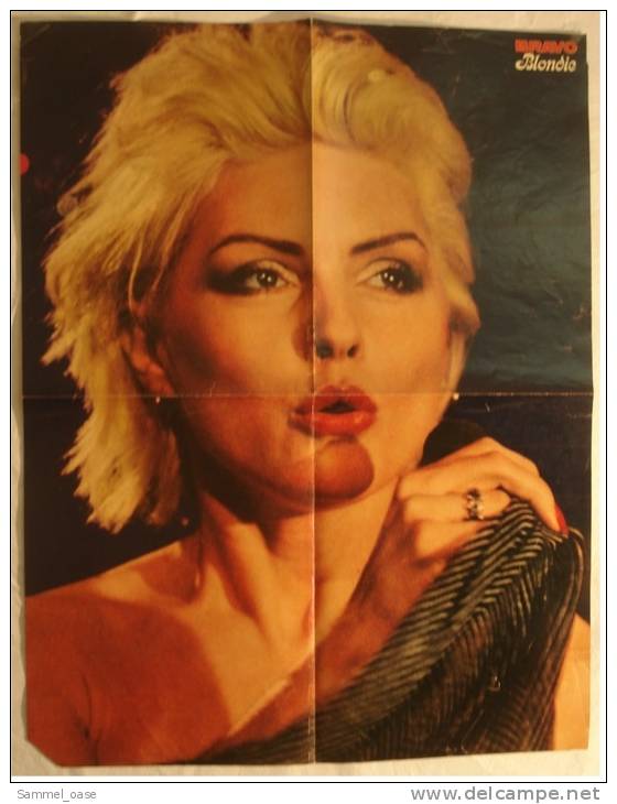 Musik Poster  - Dschihgis Khan  -  Rückseitig Blondie  -  Ca. 52 X 39 Cm  -  Von Bravo  Ca. 1981 - Plakate & Poster