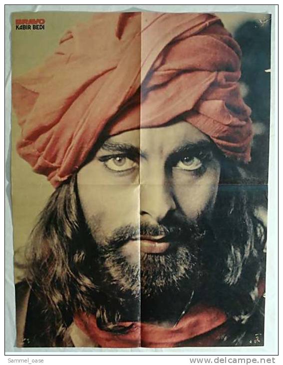 Musik Poster  Gruppe Teens  - Rückseite : Kabir Bedi  ,  Von Bravo Ca. 1982 - Posters