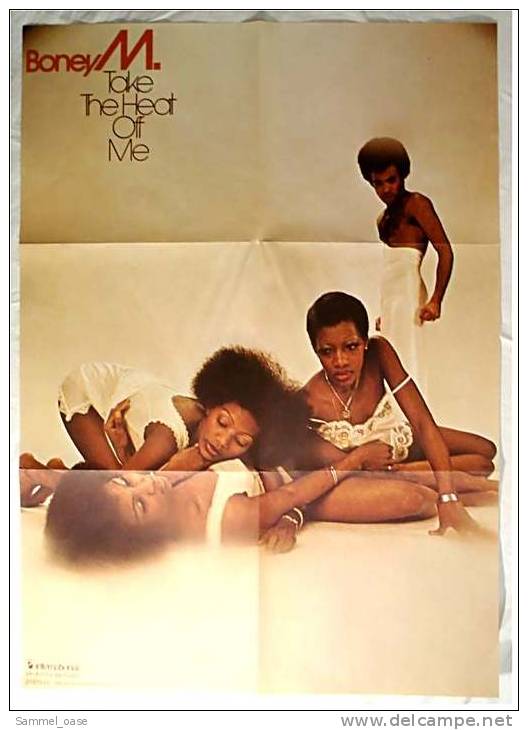 Musik Plakat  Boney M.  -  Take The Heat Off Me  -  Von Ariola Ca. 1983 - Afiches & Pósters