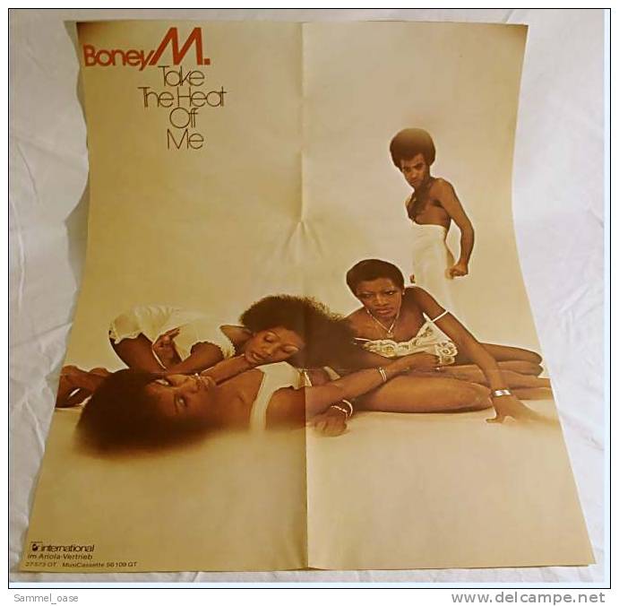 Musik Plakat  Boney M.  -  Take The Heat Off Me  -  Von Ariola Ca. 1983 - Afiches & Pósters