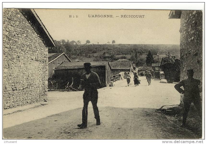 Carte Postale Ancienne L´Argonne - Récicourt - Pierrefitte Sur Aire