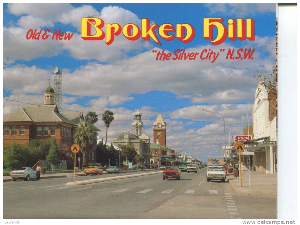 (06) Postcard View Folder - Depliant De Carte Postale - NSW - Broken Hill - Broken Hill