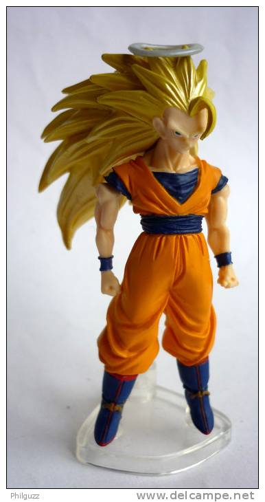 FIGURINE GASHAPON - DRAGON BALL Z - DBZ Série 7 - Sangoku Super Saïyen 3 Avec Son Auréole. - Drang Ball