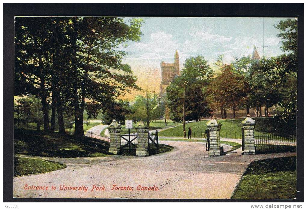 RB 922 - Early Postcard - Entrance To University Park Toronto - Ontario Canada - Toronto