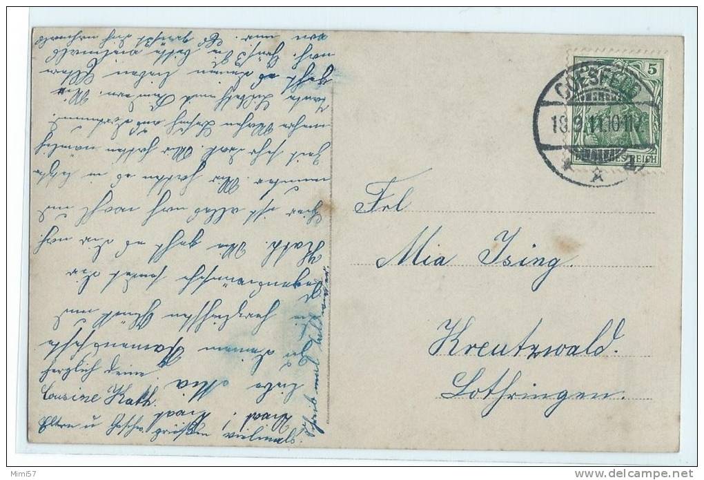 C.P.A. Namenstage -Cachet Postal De COESFELD 1911 - Coesfeld