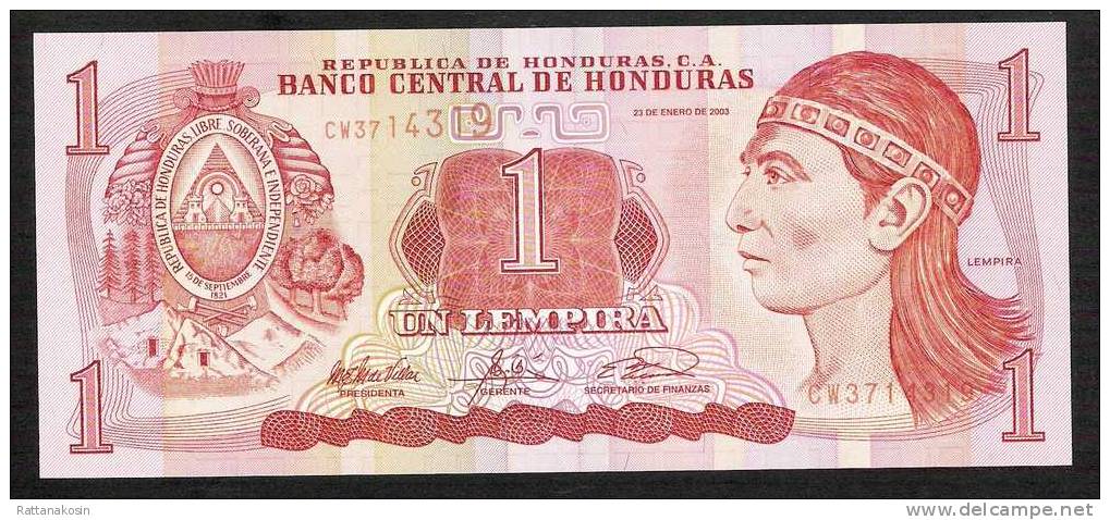 HONDURAS  84c 1 LEMPIRA #CW   2003  UNC. - Honduras