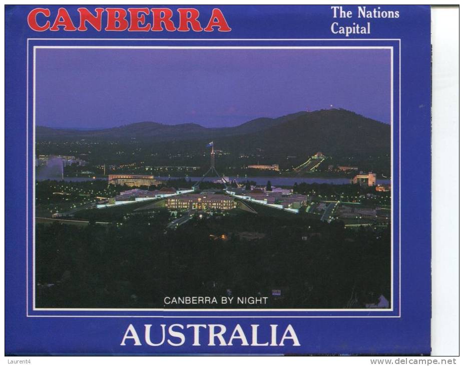 (07) Postcard View Folder - Depliant De Carte Postale - ACT - Canberra - Canberra (ACT)