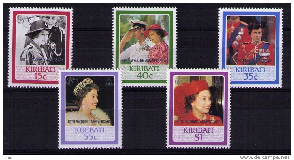 KIRIBATI 1986  Queen ELIZABETH 60th Birthday MNH - Kiribati (1979-...)