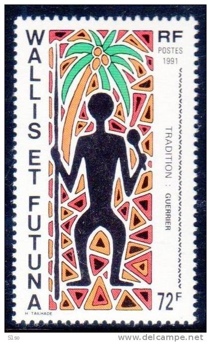 WALLIS Et FUTUNA 1991  --  Poste Yvert  N°  406   --  Neuf  Sans  Charnière -- Cote 2,15 €uros --- - Unused Stamps
