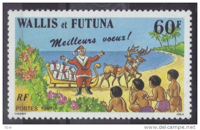 WALLIS Et FUTUNA 1991  --  Poste Yvert  N°  423  --  Neuf  Sans  Charnière -- Cote 1,70  €uros --- - Unused Stamps