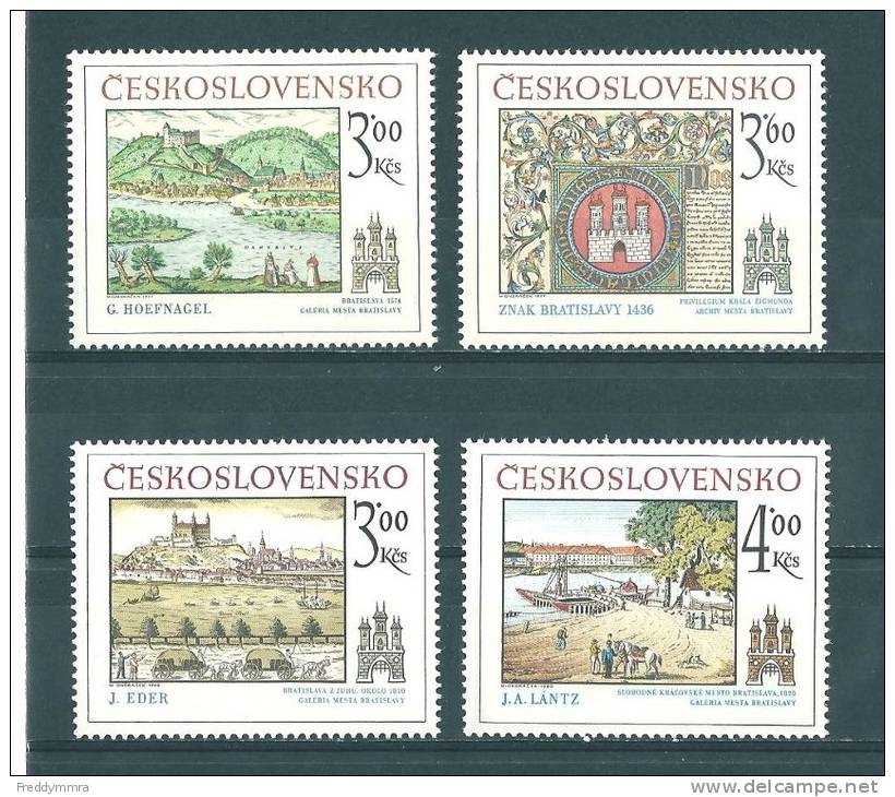 Tchécoslovaquie: 2251/ 2252 + 2412/ 2413 ** - Unused Stamps