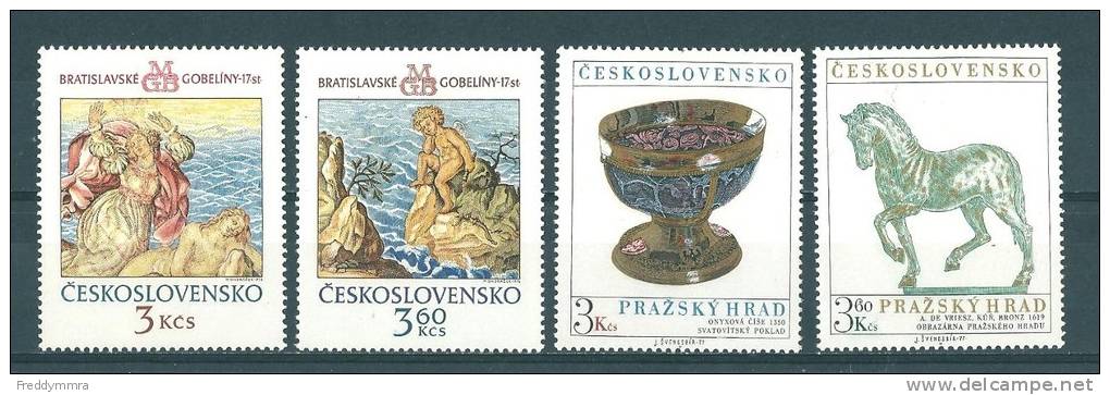 Tchécoslovaquie: 2163/ 2164 + 2211/ 2212 ** - Unused Stamps