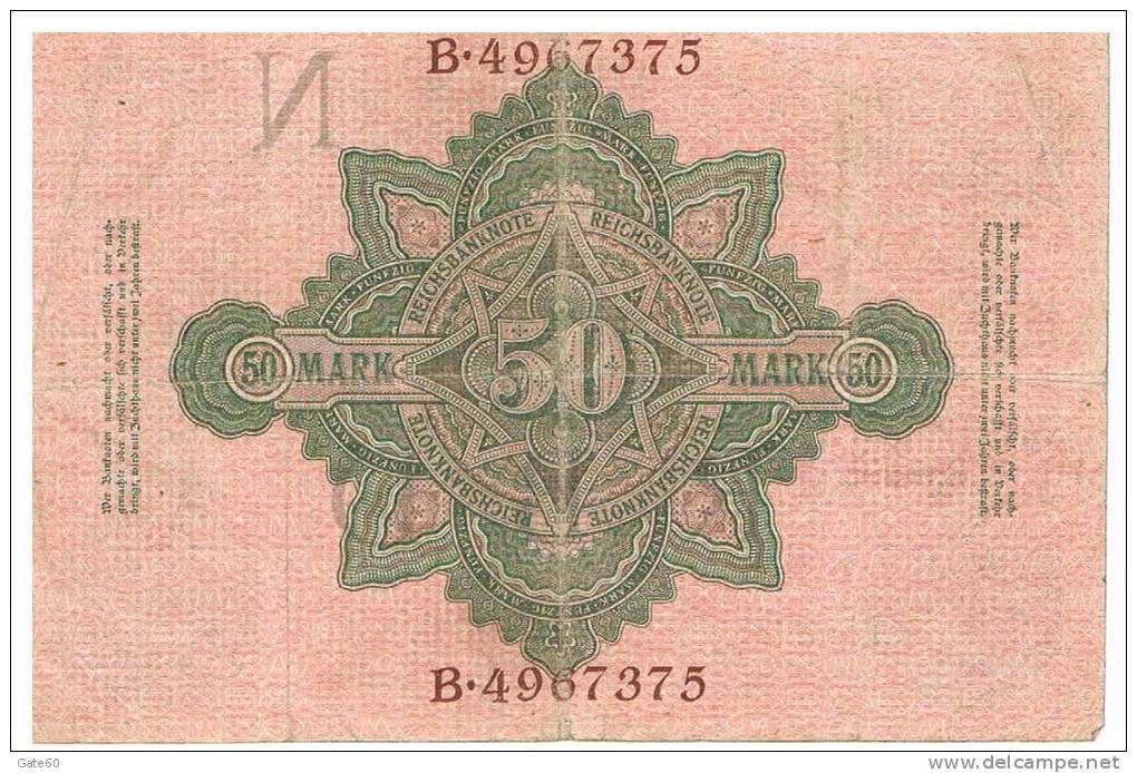 Billet 50 Mark   -   21 Avril 1910 - 50 Mark