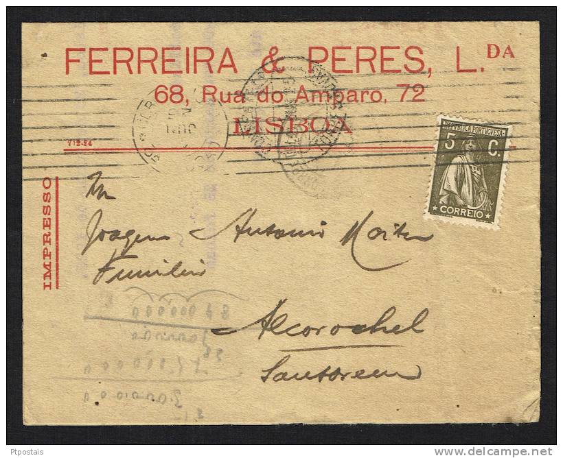 PORTUGAL - Carta Publicitária Ferreira &amp; Peres, Lda. Lisboa - Alcorochel - Lettres & Documents