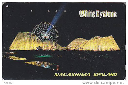 Télécarte JAPON / 110-011 - PARC D'ATTRACTION Nagashima / White Cyclone - AMUSEMENT PARK Japan Phonecard   ATT 143 - Jeux