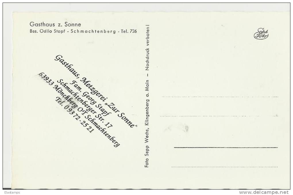 == Mönchberg Schmachtenberg , Gasthaus Ca. 1950  * - Mittelberg