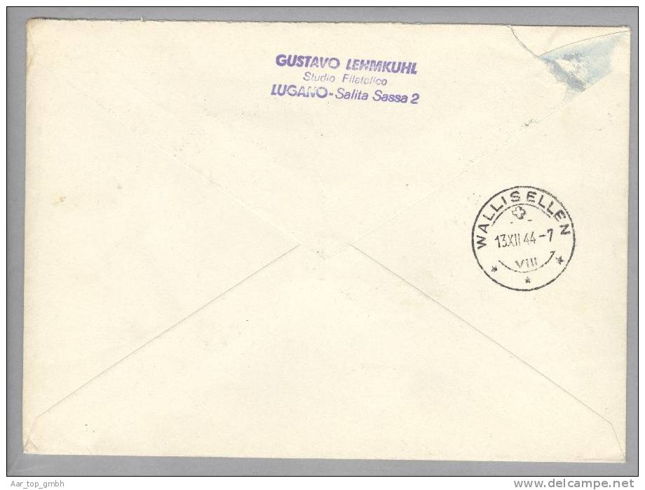 Campione 1944-12-11 R-Express-Satz-Brief Nach Wallisellen - Autres - Europe