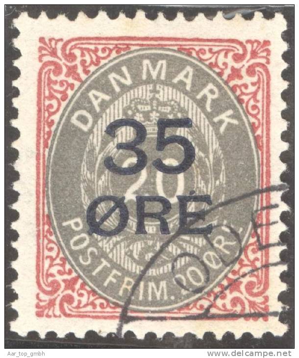 Dänemark 1912 35/20 Ore Mi#61I Gestempelt - Used Stamps