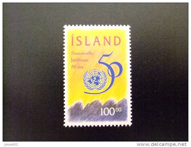 ISLANDIA 1995  50 ANIVERSARIO DE LAS NACIONES UNIDAS   Yvert  & Tellier Nº 786 ** MNH - Unused Stamps