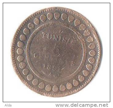 5 Centimes Tunisie 1891 - Tunesien