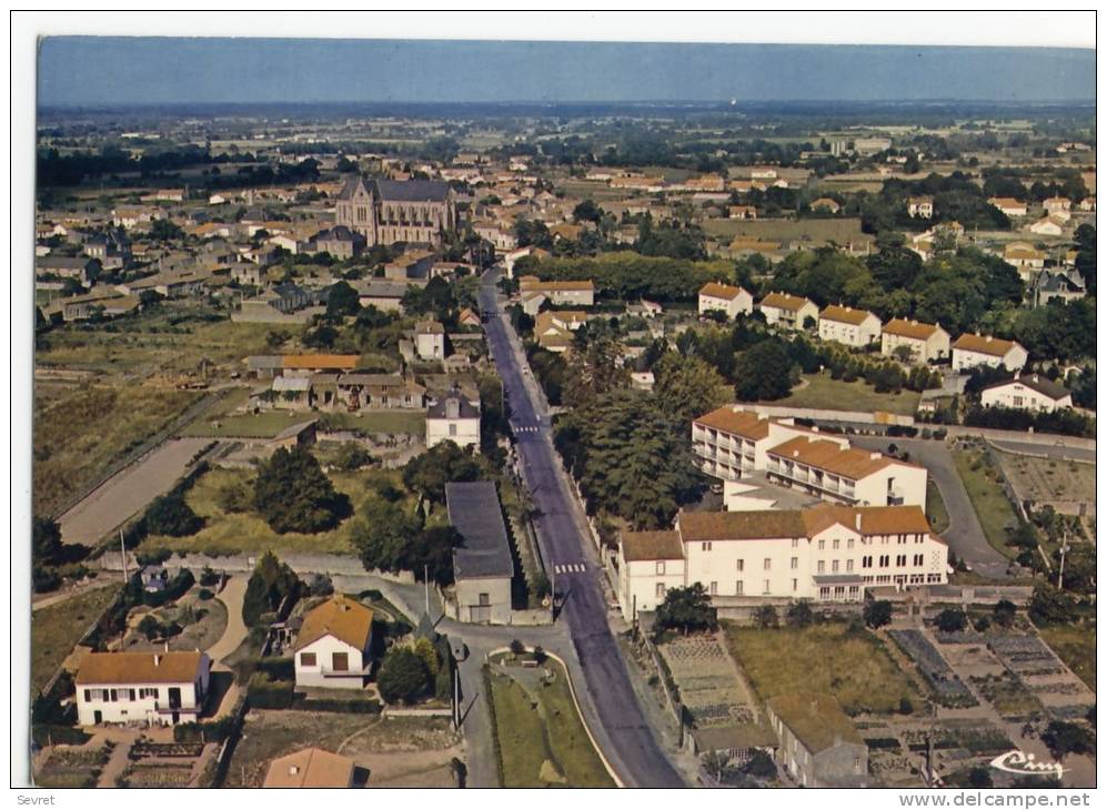 BOUSSAY  -    Vue Générale Aérienne Du Bourg -   CPM . - Boussay