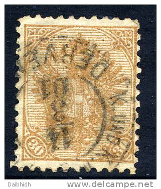 BOSNIA & HERZEGOVINA 1900 30 H. Perforated 10½, Used.  Michel 18B,  SG 173 - Bosnien-Herzegowina