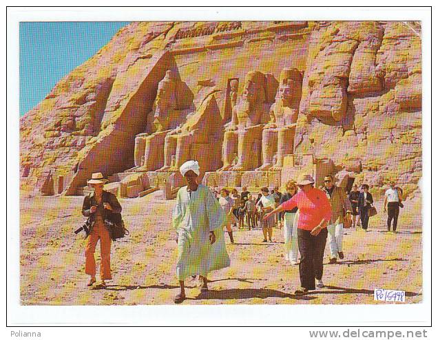 PO5498# EGITTO - EGYPT - ABOU SIMEL - TEMPIO DI RAMSES II - FOTOGRAFO  VG 1983 - Abu Simbel Temples