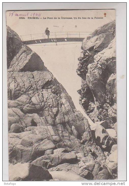 CPA DPT 29 PRIMEL, LE PONT DE LA CREVASSE En 1904 !! - Primel