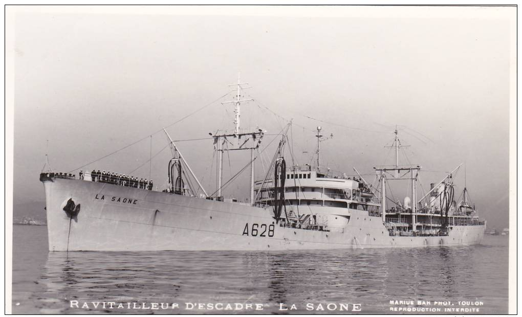 RP: Steamship Ravitailleur D'Escadre La Saone, France - Steamers