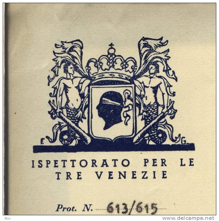 1942  VENEZIA  CA LITTORIA  TRE VENEZIE   GRUPPO   D'  AZIONE IRREDENTISTA  CORSA  CORSICA  CORSE  ORIGINALE LETTERA - Documenti Storici