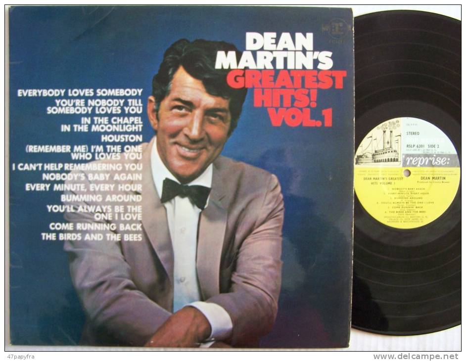 Dean MARTIN'S LP ORIGINAL Everybody Loves Somebody EX EX (ENGLAND) Parfait état - Disco, Pop