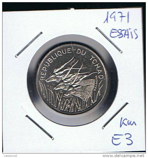 CHAD - 100 Francs 1971 SC  KME3  ESSAIS - Super Rara - Chad